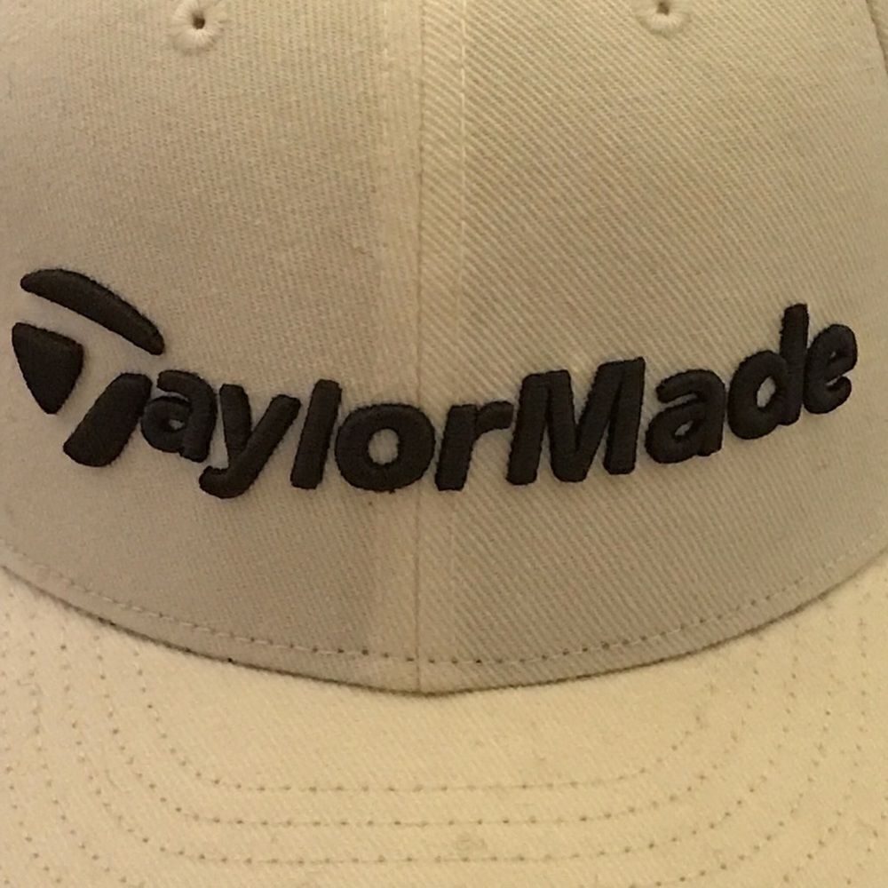 New Era Taylor Made Golf Classic Black and White Baseball Hat - Picture 12 of 16